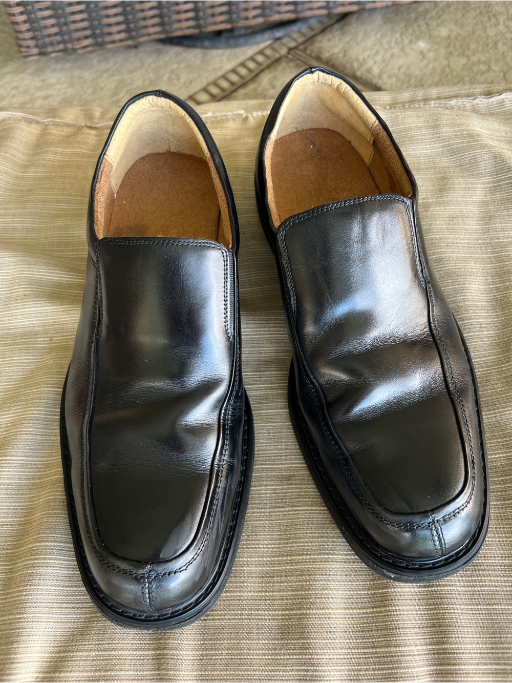 Florsheim Black Leather Slip-On Men's Dress Loafers